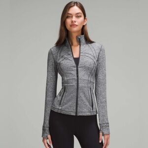 Lululemon define jacket full zip luon 10 heathered black gray